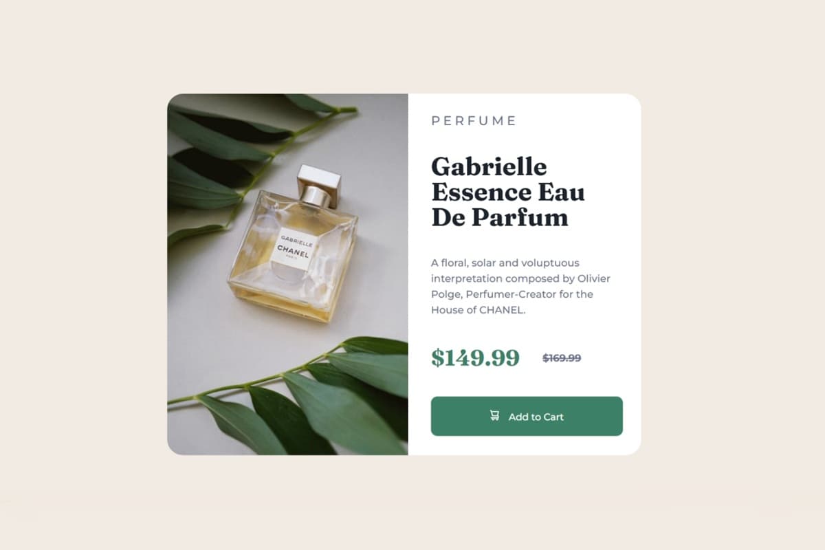 Product preview card component