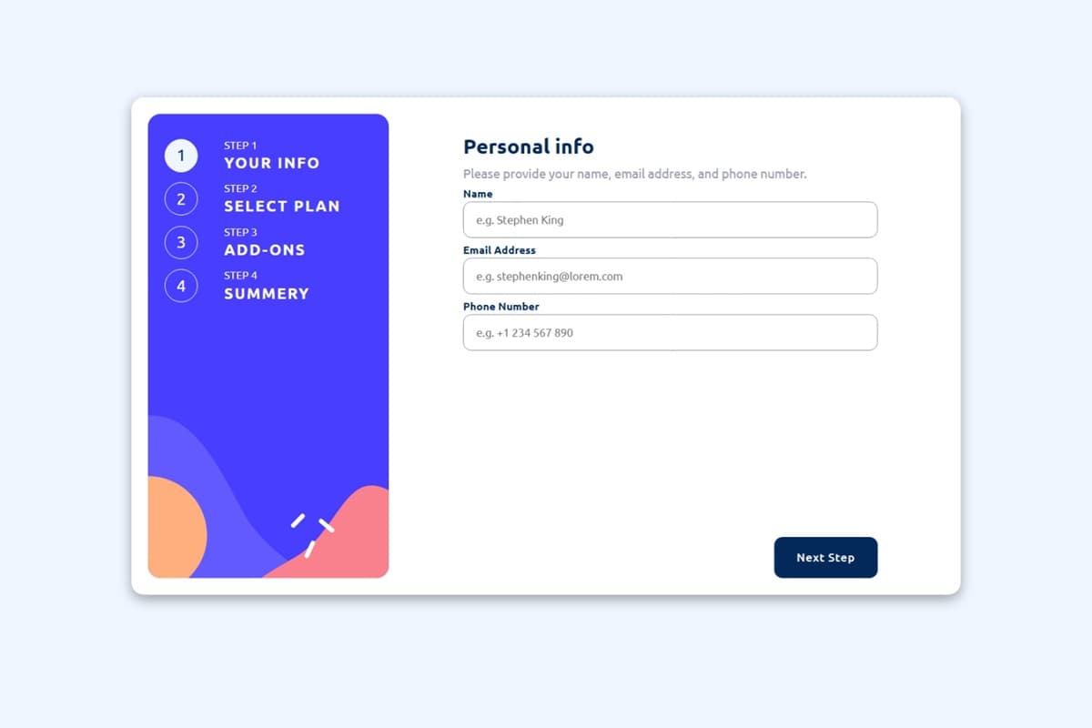 Multi-step form