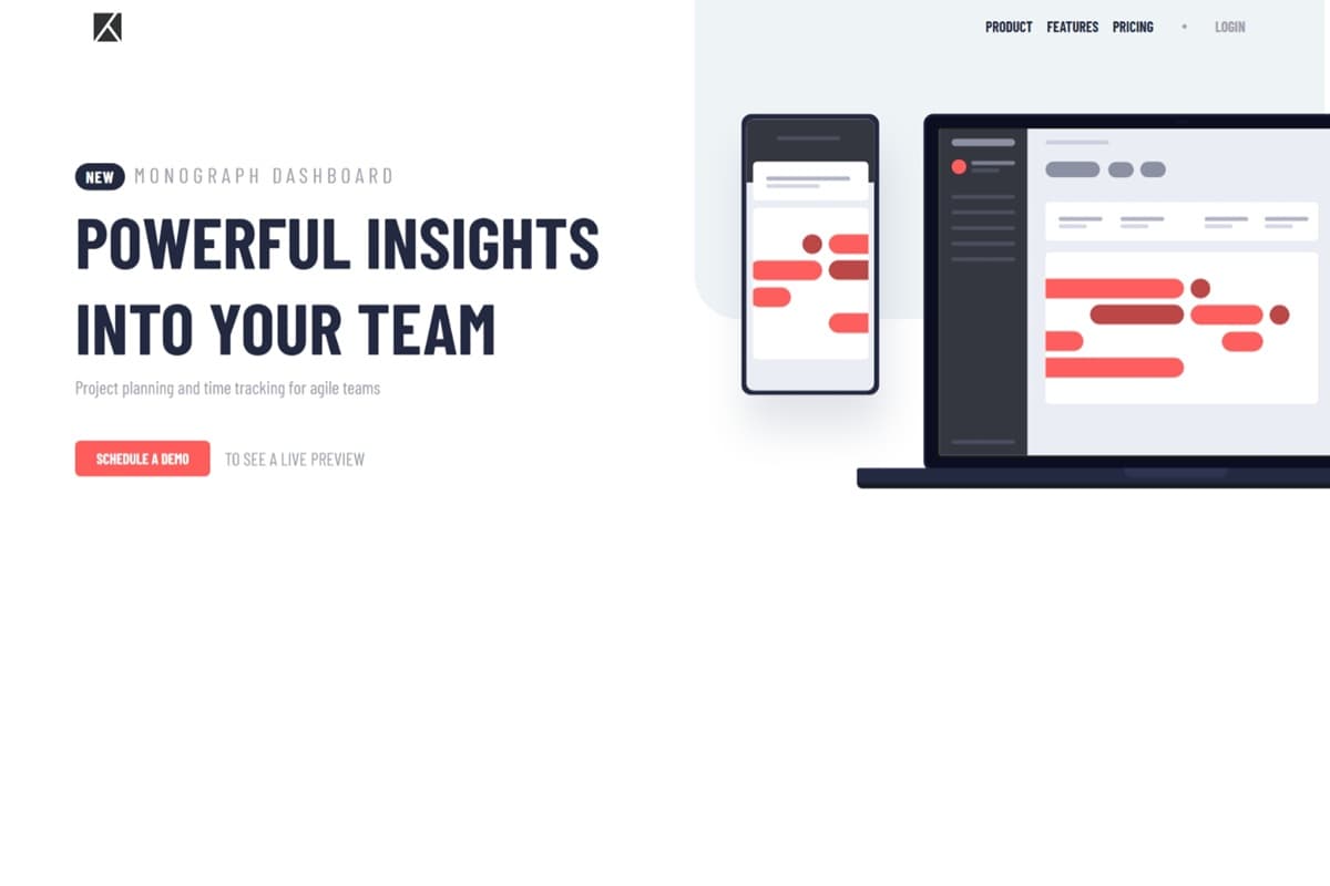 Project tracking intro component