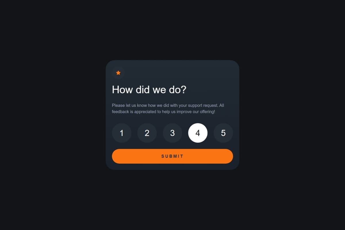 Interactive rating component