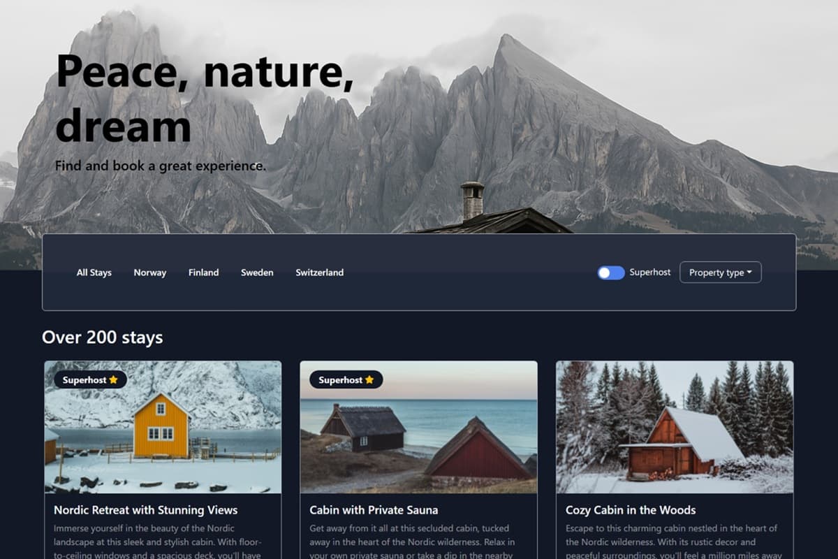 Property listing