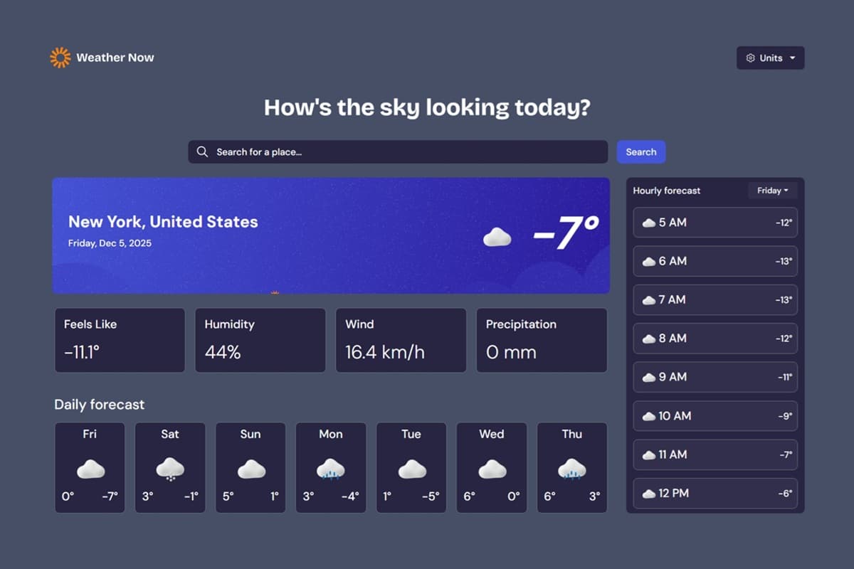 Weather app