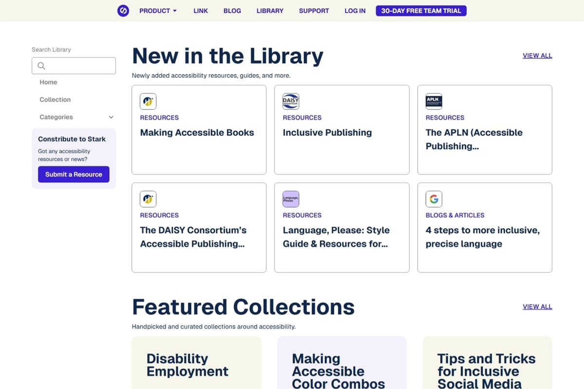 Stark Library page